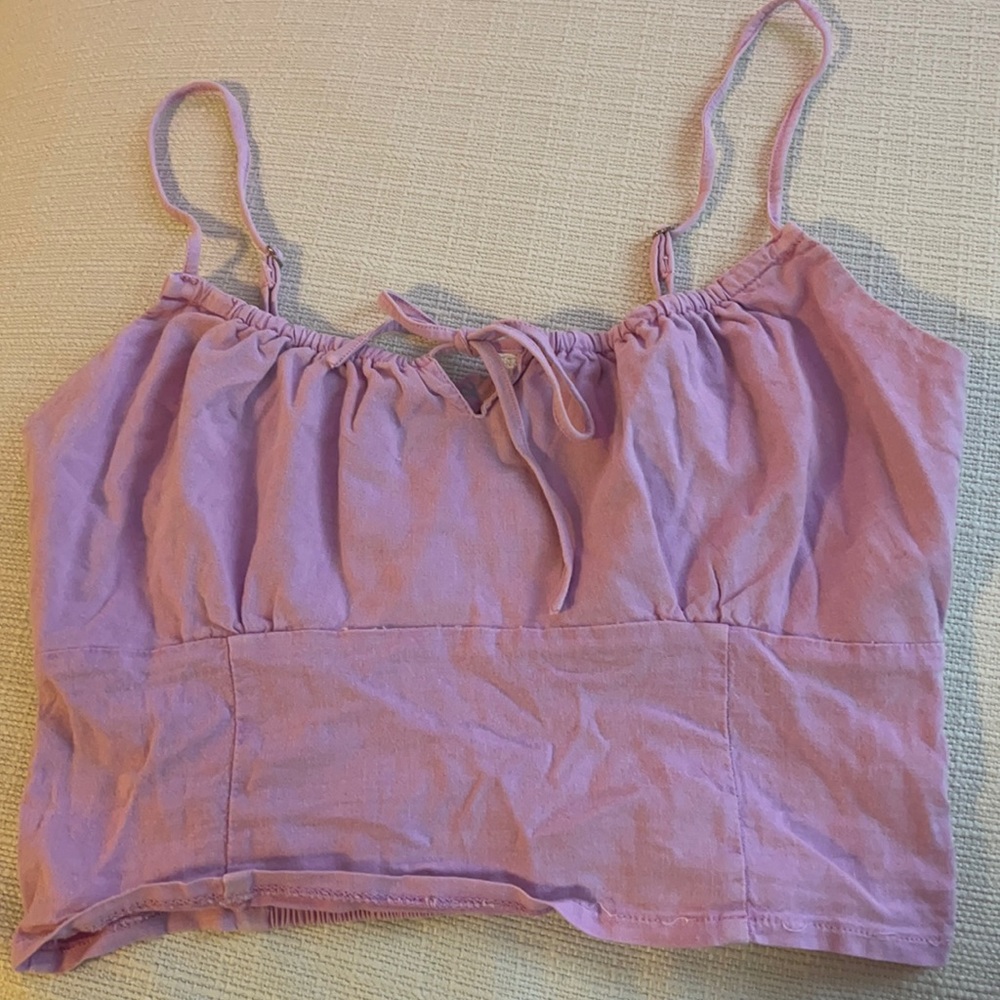 Pink brandy Melville tie tank